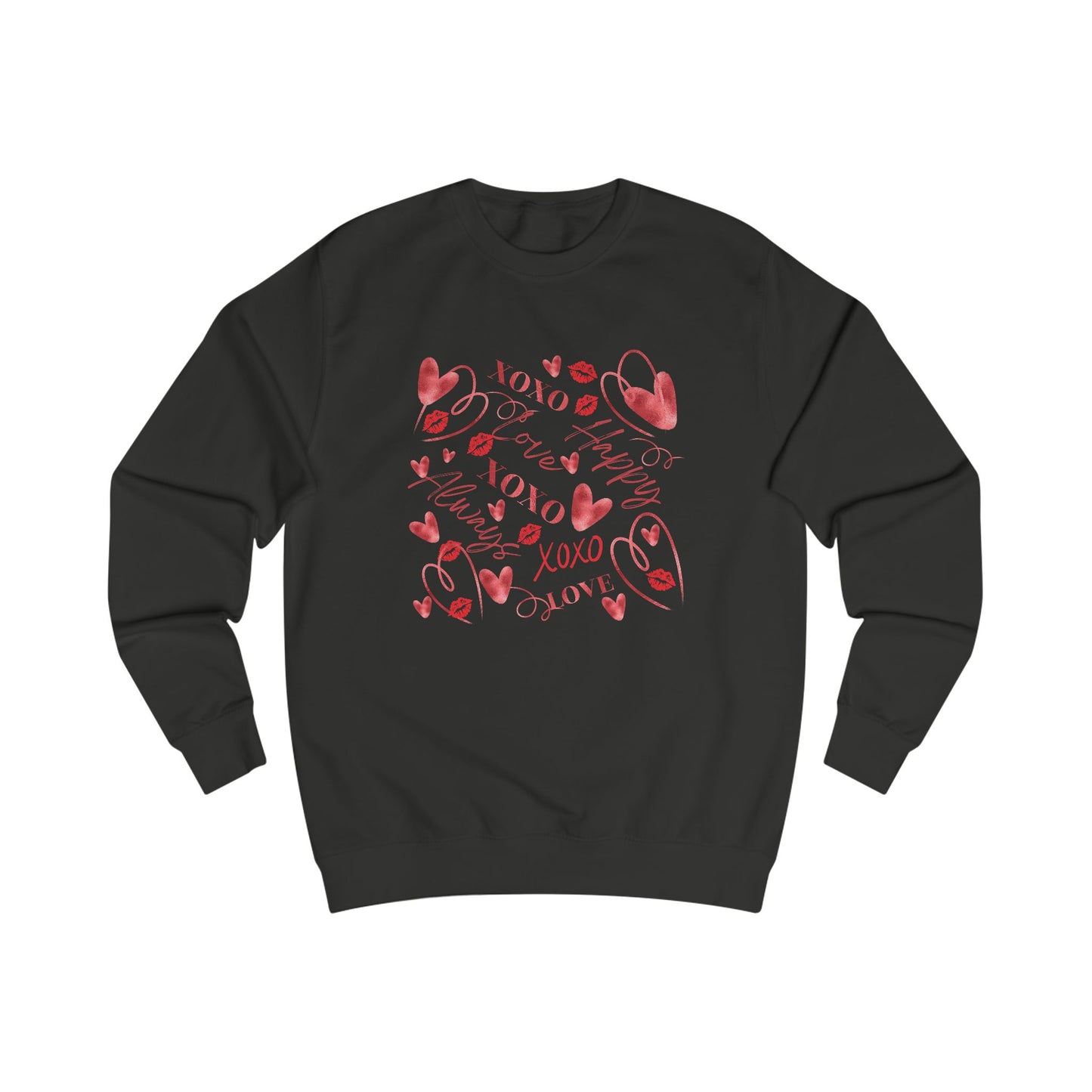 Valentine Word Art Crewneck Sweatshirt