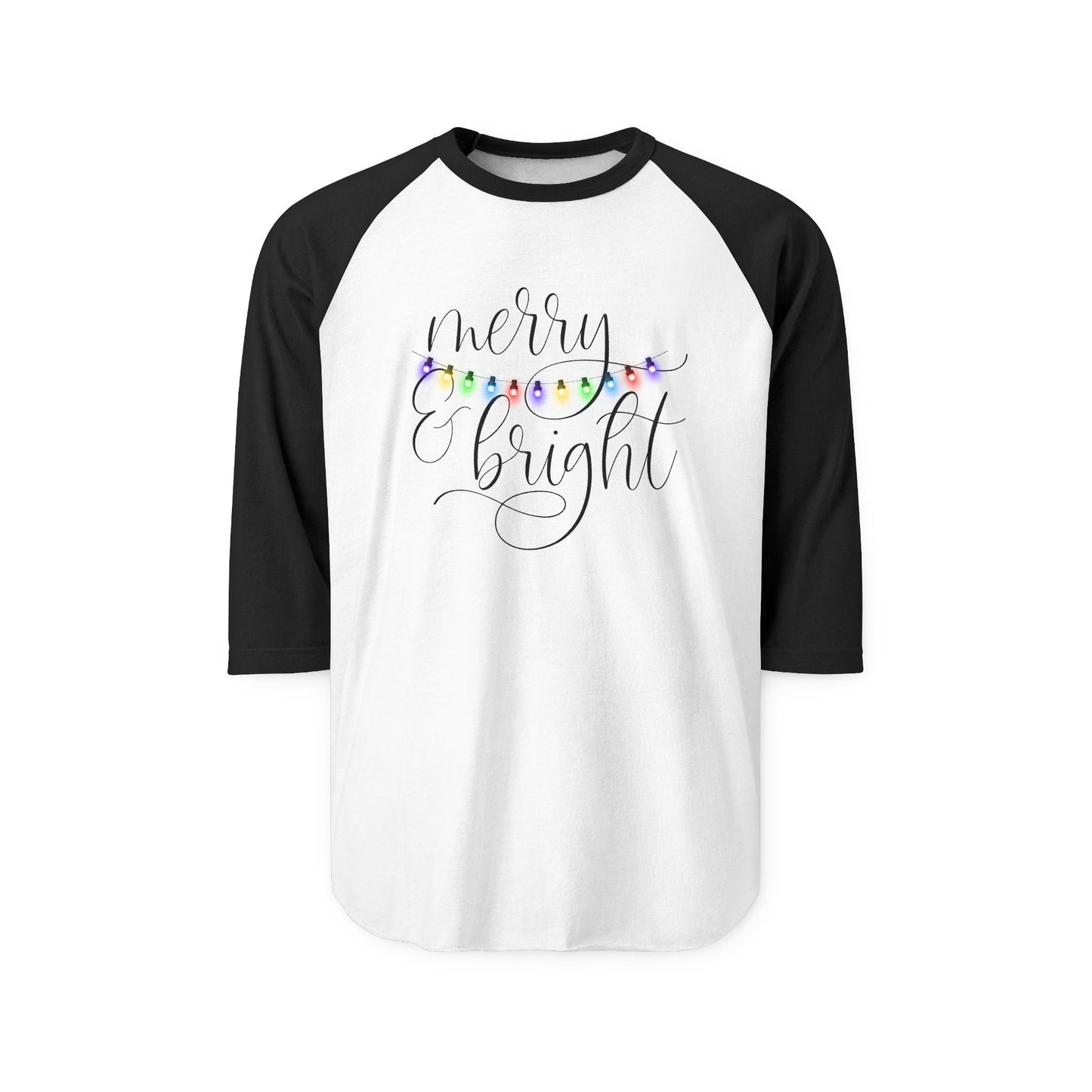Merry & Bright Baseball Tee
