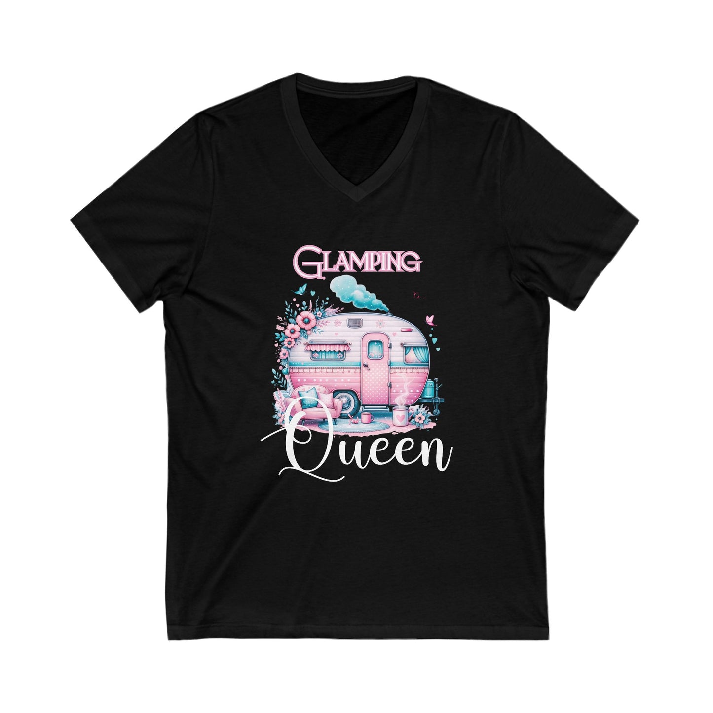 Glamping Queen V-Neck Tee
