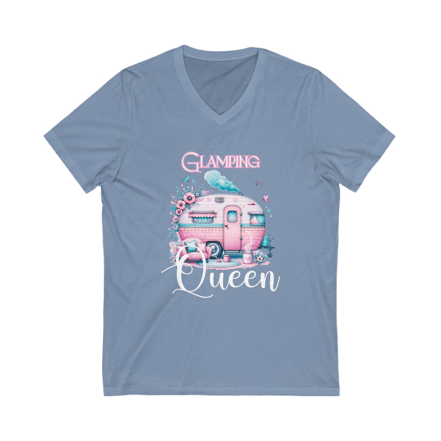Glamping Queen V-Neck Tee