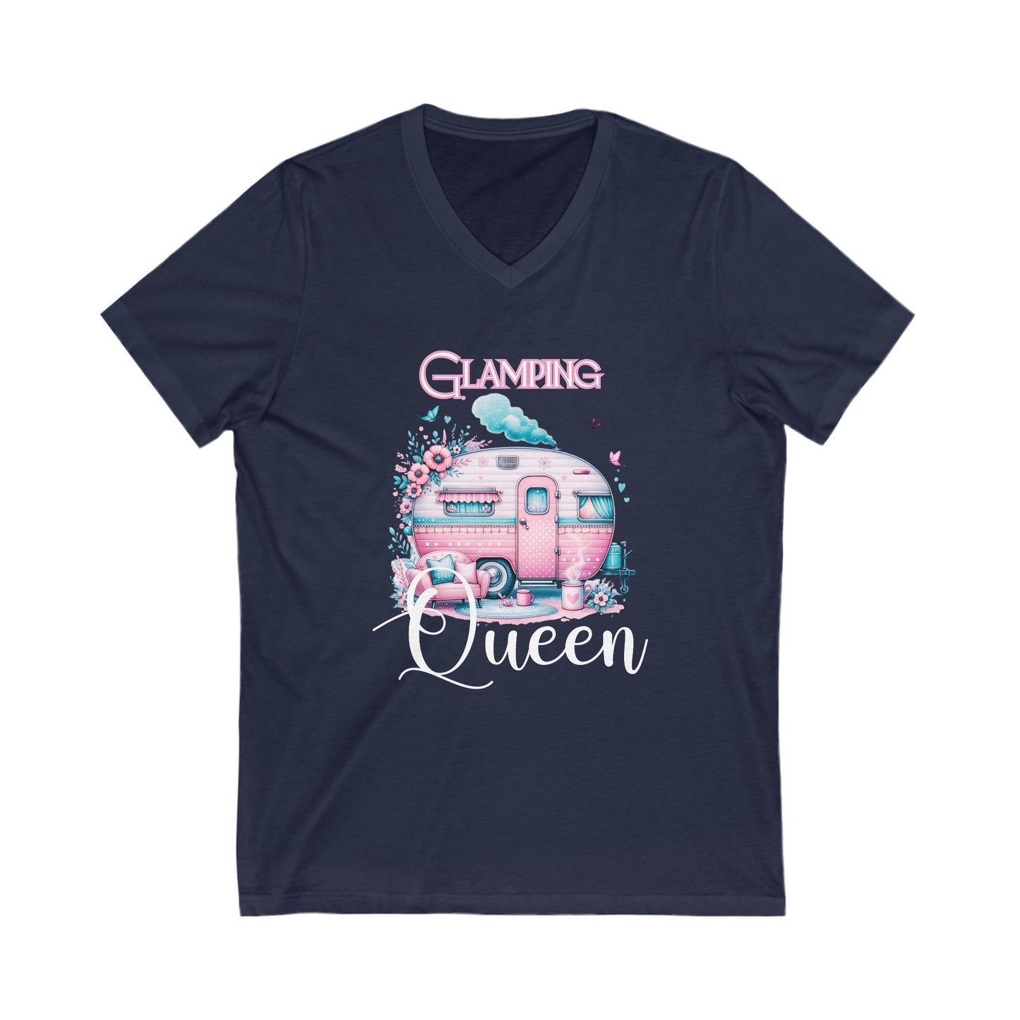 Glamping Queen V-Neck Tee