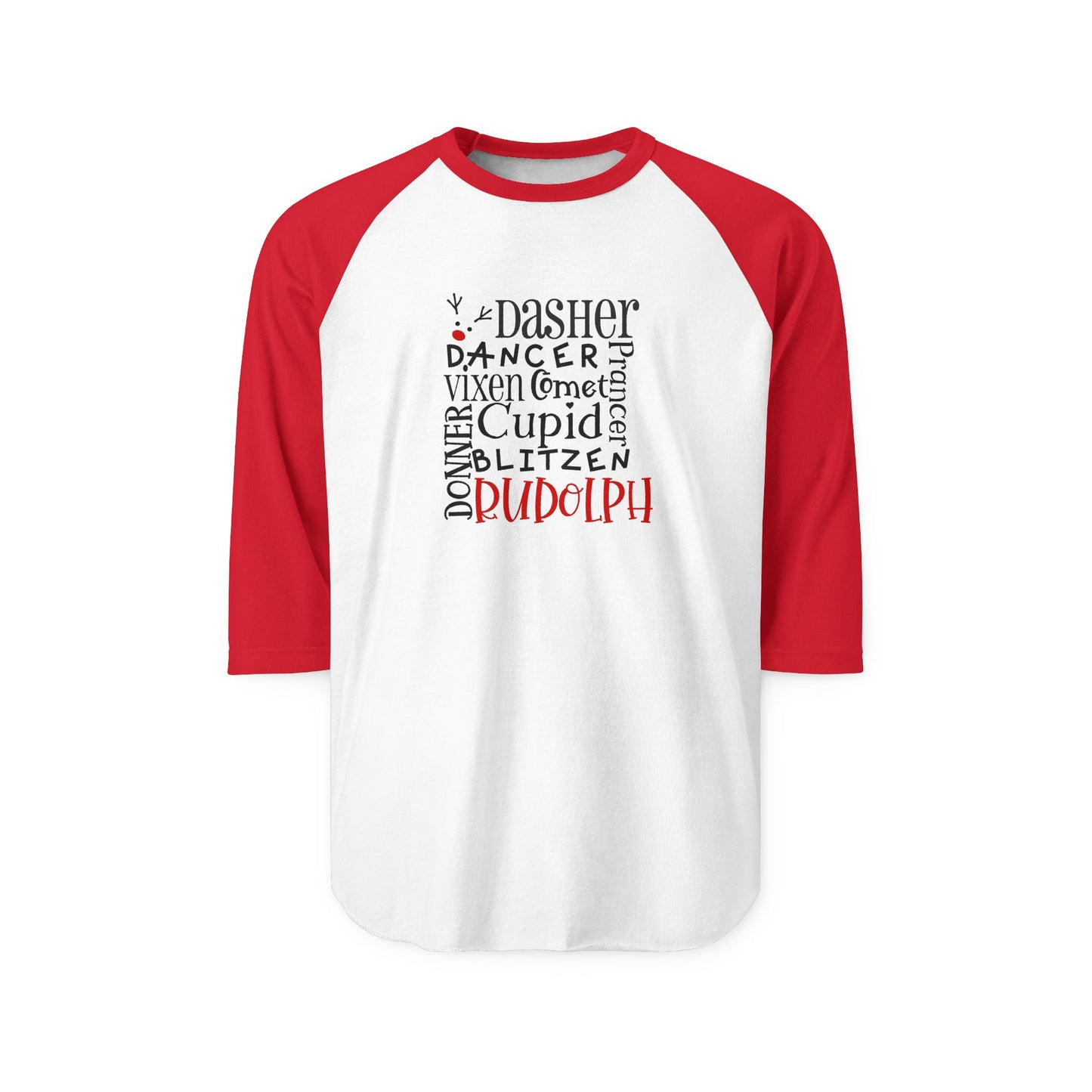 Rudolph Baseball Tee
