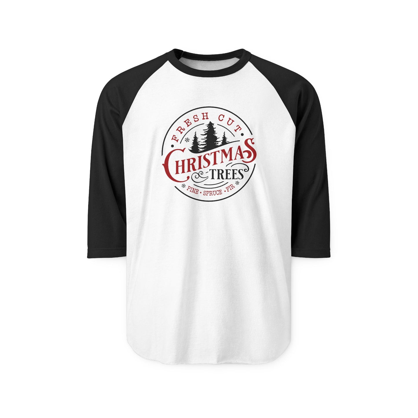 Fresh Cut Christmas Trees Baseball Tee