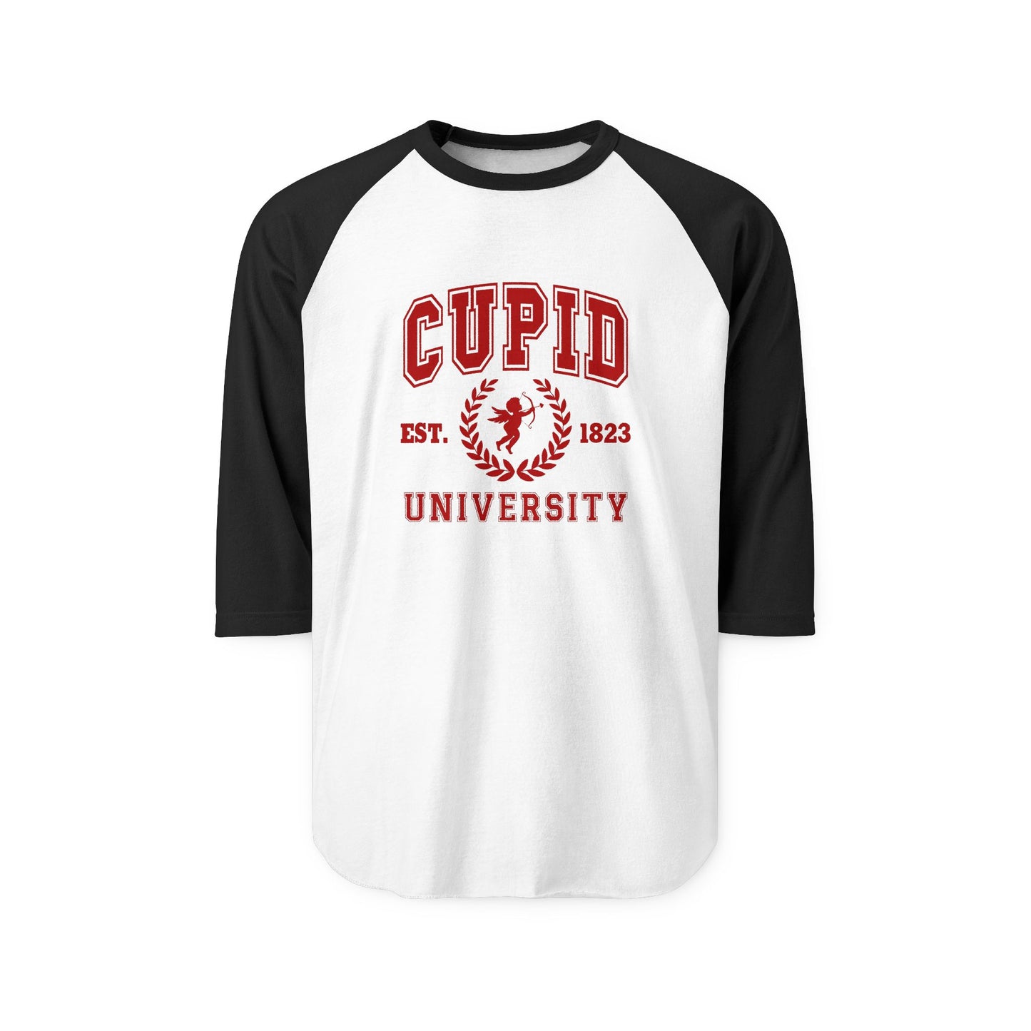 Cupid University Baseball Tee