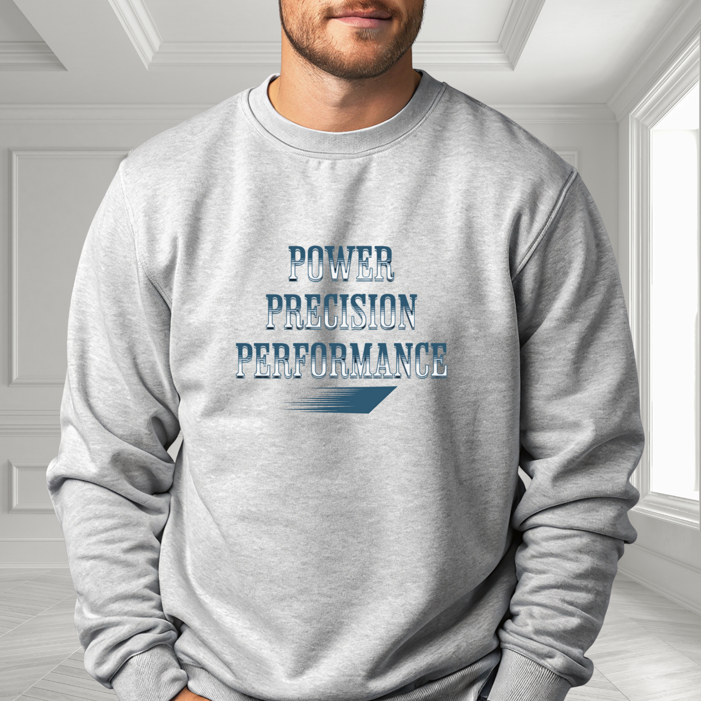Power, Precision, Performance Crewneck Sweatshirt