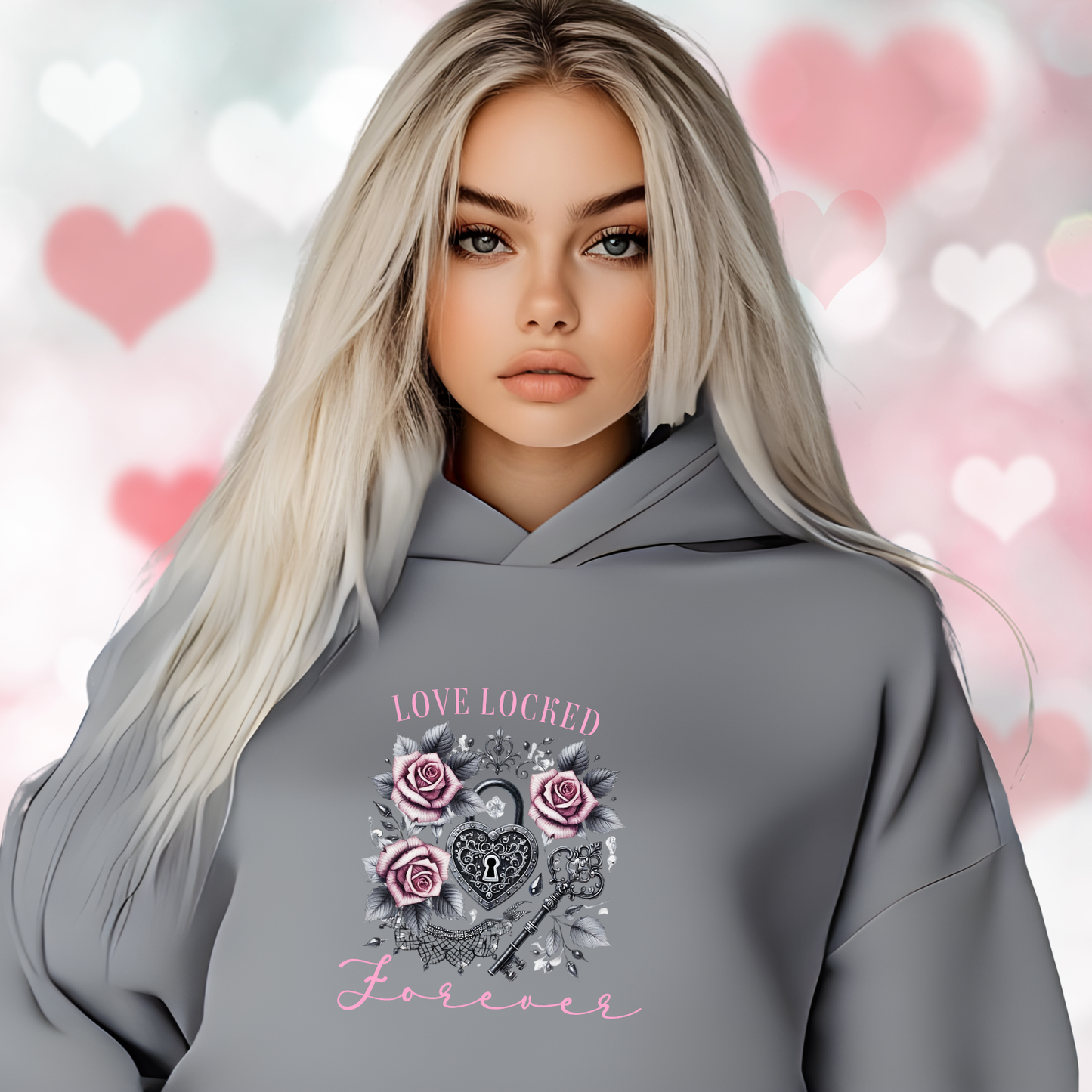Love Locked Forever Crop Hoodie