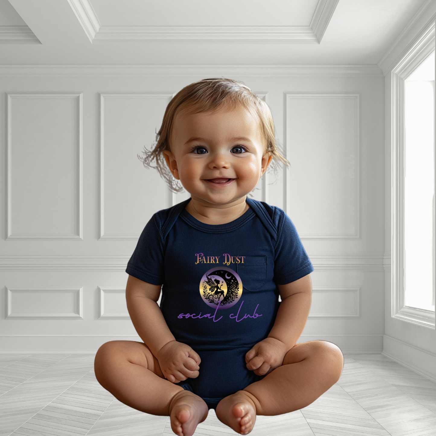 Fairy Dust Social Club Infant Short Sleeve Onesie