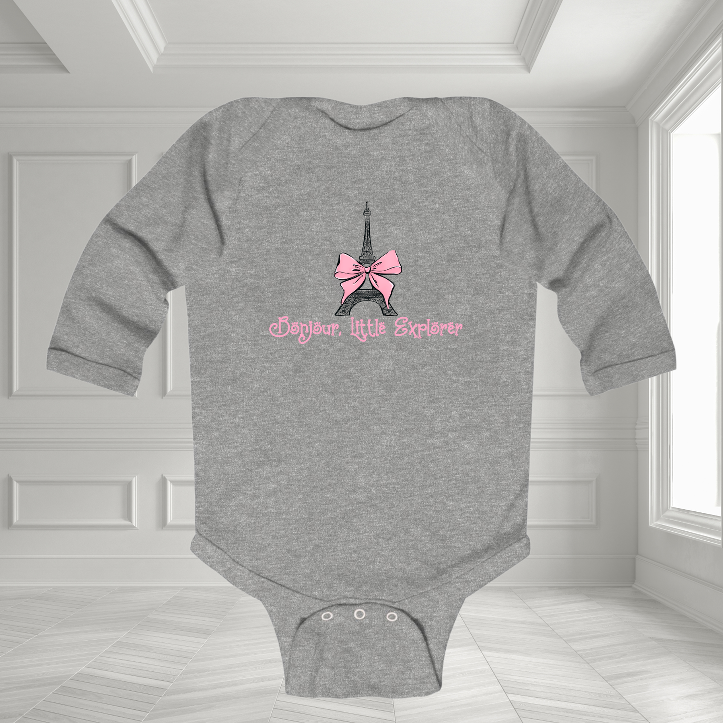 Bonjour, Little Explorer Infant Long Sleeve Onesie