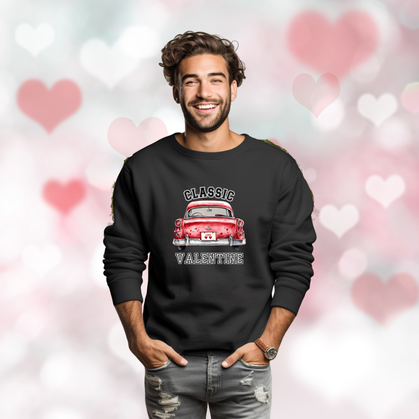 Classic Valentine Crewneck Sweatshirt