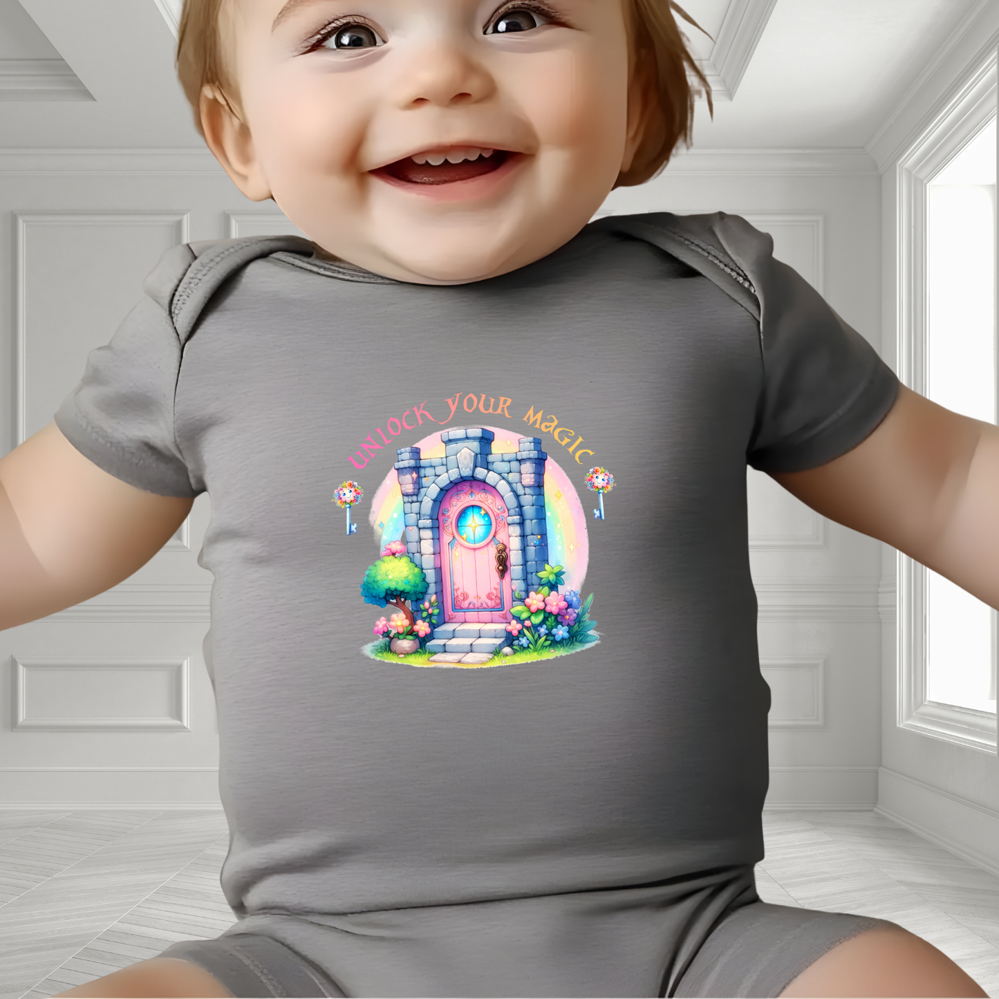 Unlock Your Magic Infant Short Sleeve Onesie