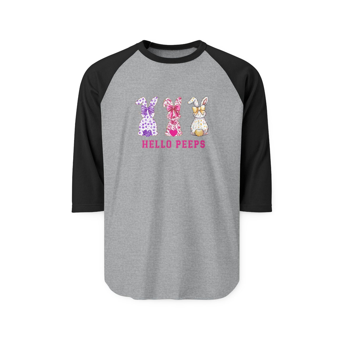 Hello Peeps Baseball Tee