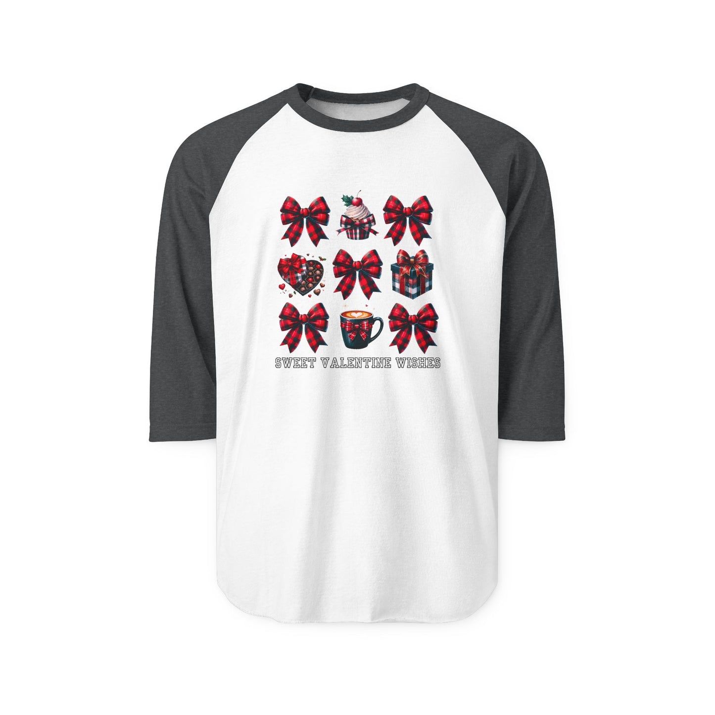 Sweet Valentine Wishes Baseball Tee