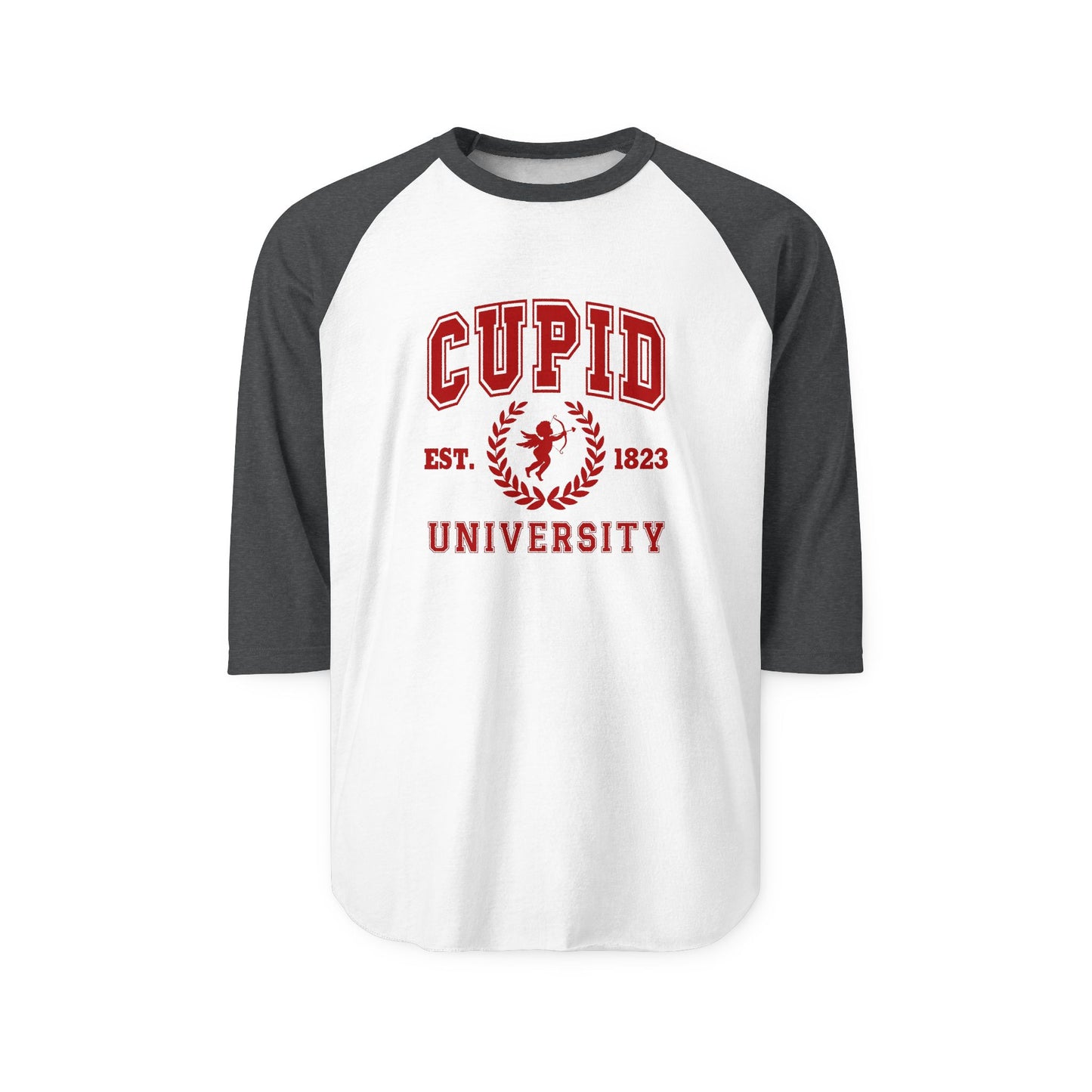 Cupid University Baseball Tee