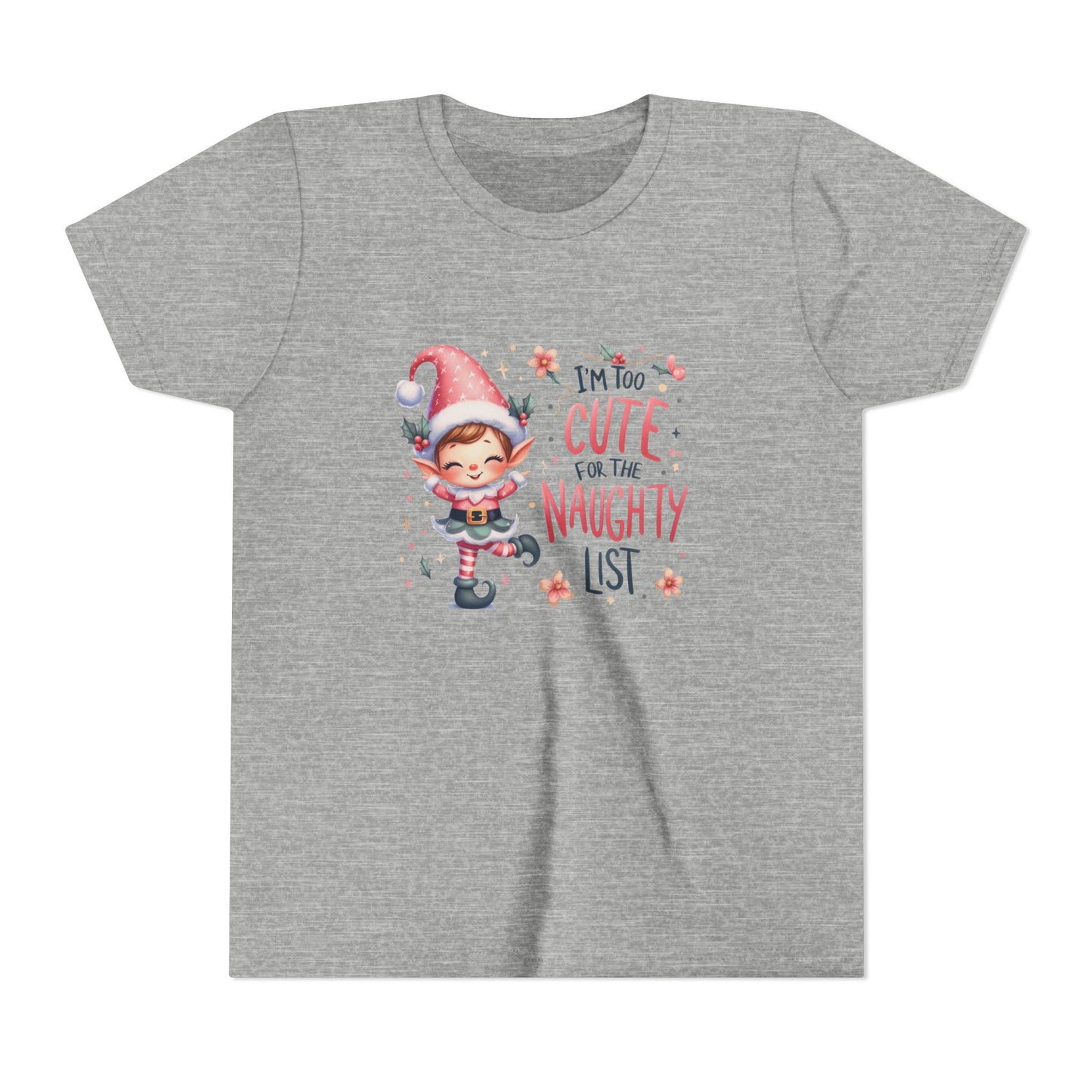 Too Cute For The Naughty List Kid’s T-Shirt