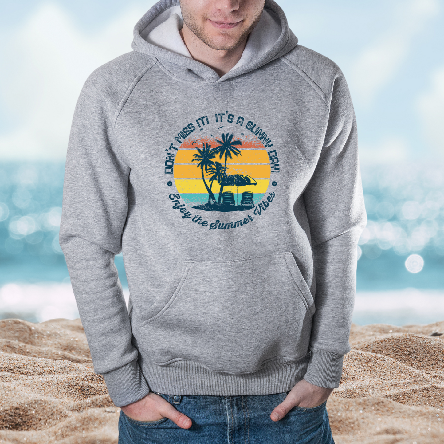 Enjoy The Summer Vibes Pullover Hoodie