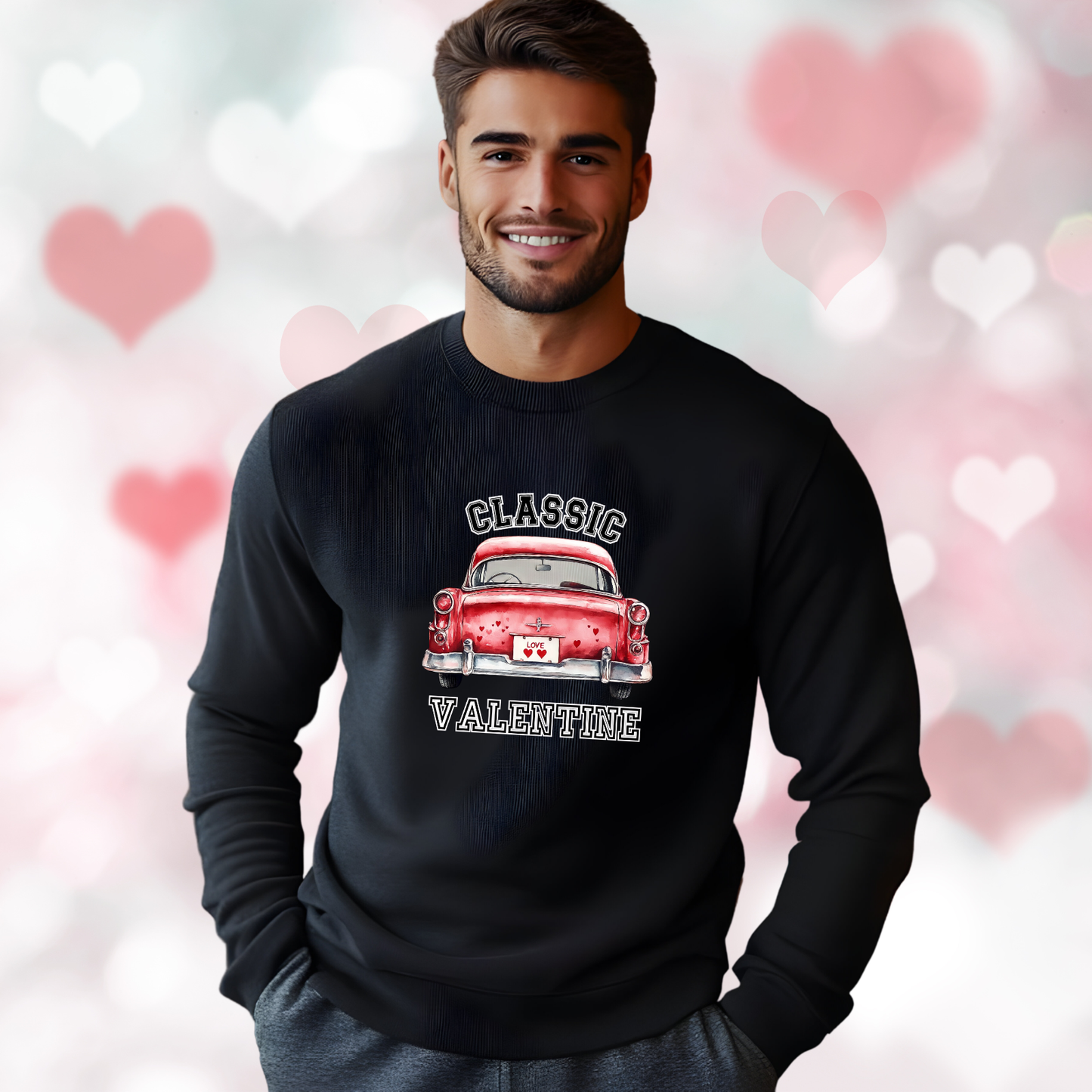 Classic Valentine Crewneck Sweatshirt
