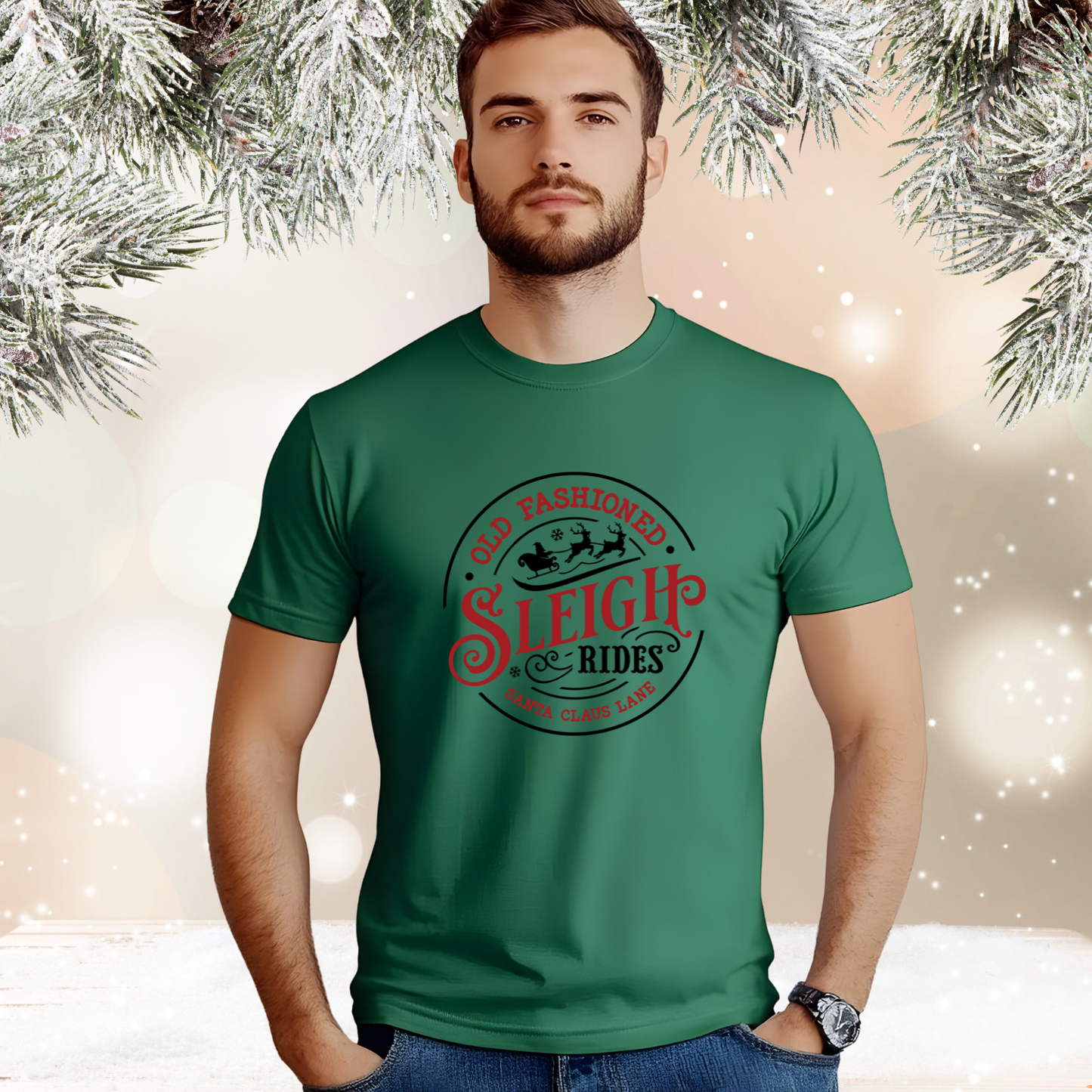 Old Fashioned Sleigh Rides T‑Shirt