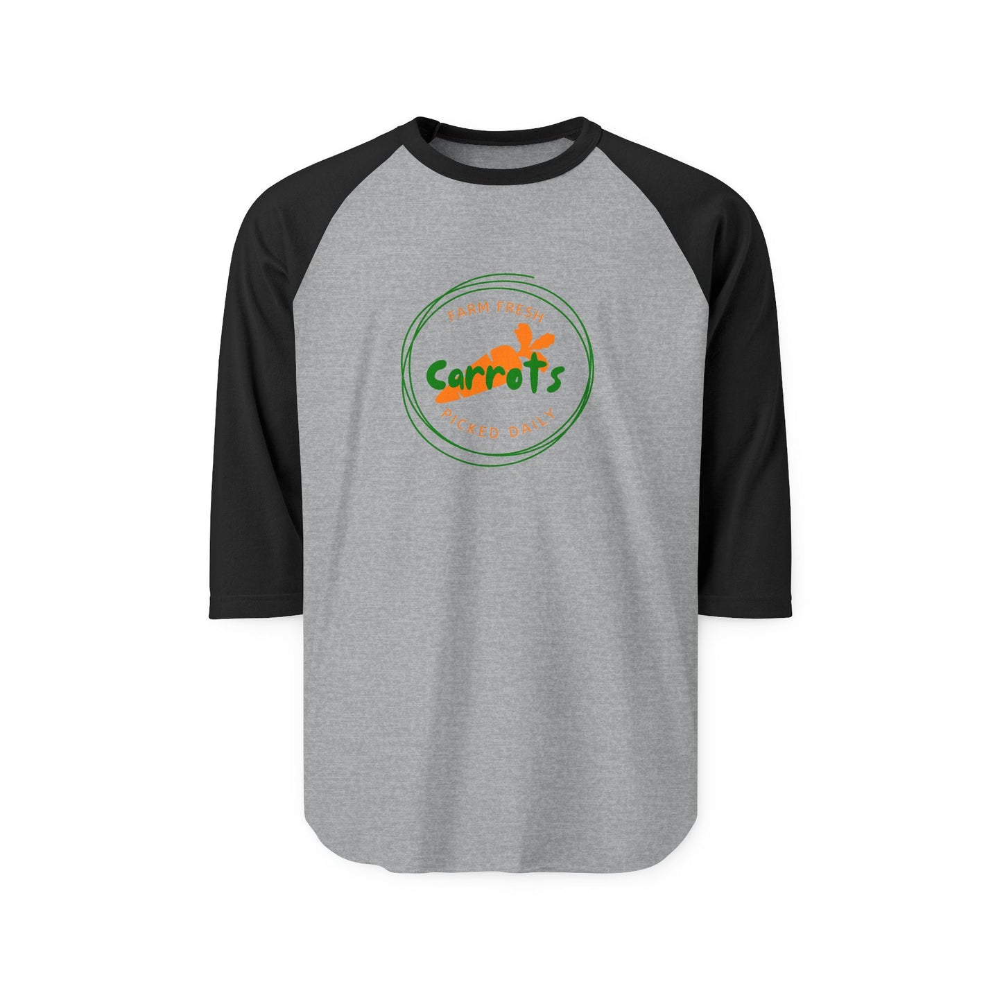 Farm Fresh Carrots Baseball Tee