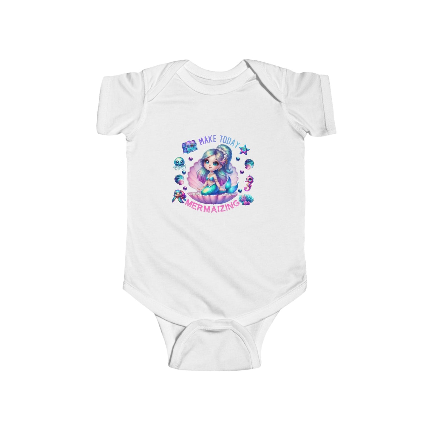 Make Today Mermaizing Infant Short Sleeve Onesie