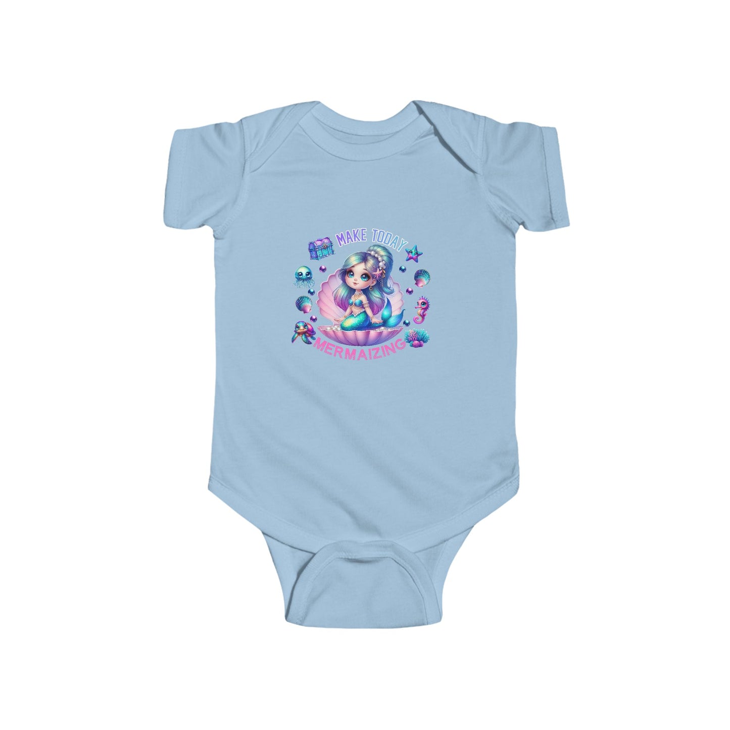 Make Today Mermaizing Infant Short Sleeve Onesie