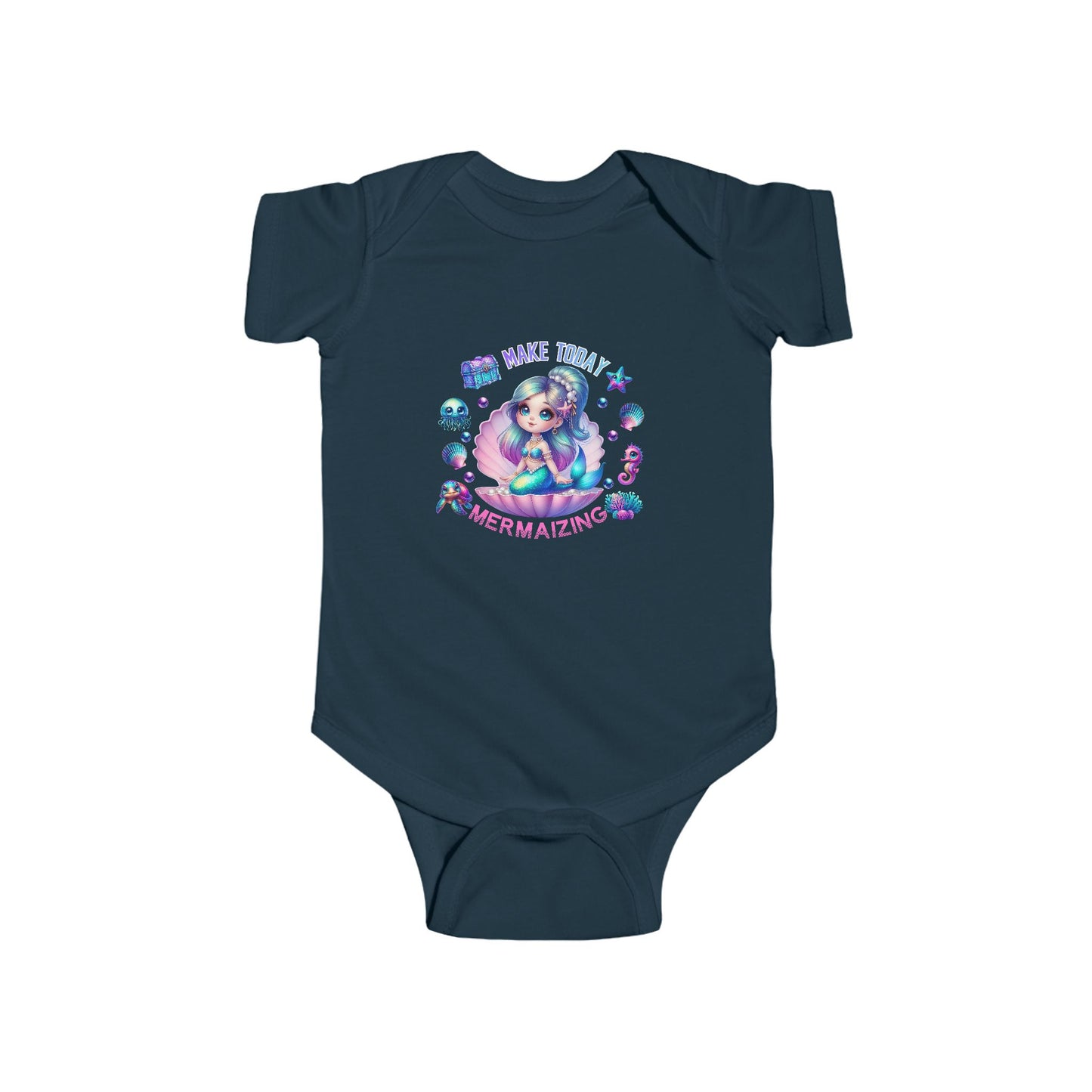 Make Today Mermaizing Infant Short Sleeve Onesie