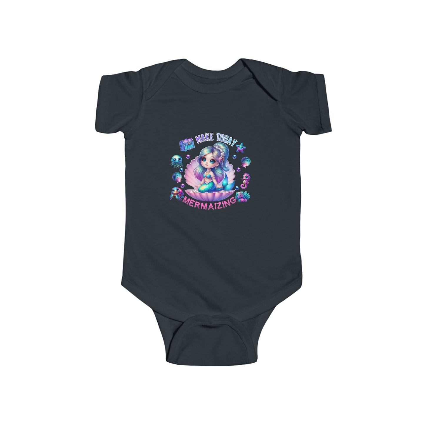 Make Today Mermaizing Infant Short Sleeve Onesie