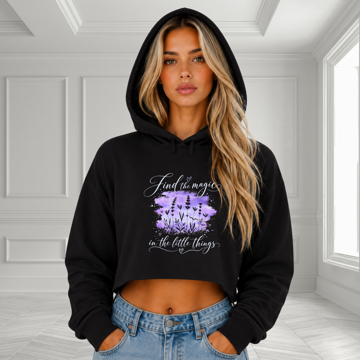 Find The Magic Crop Hoodie