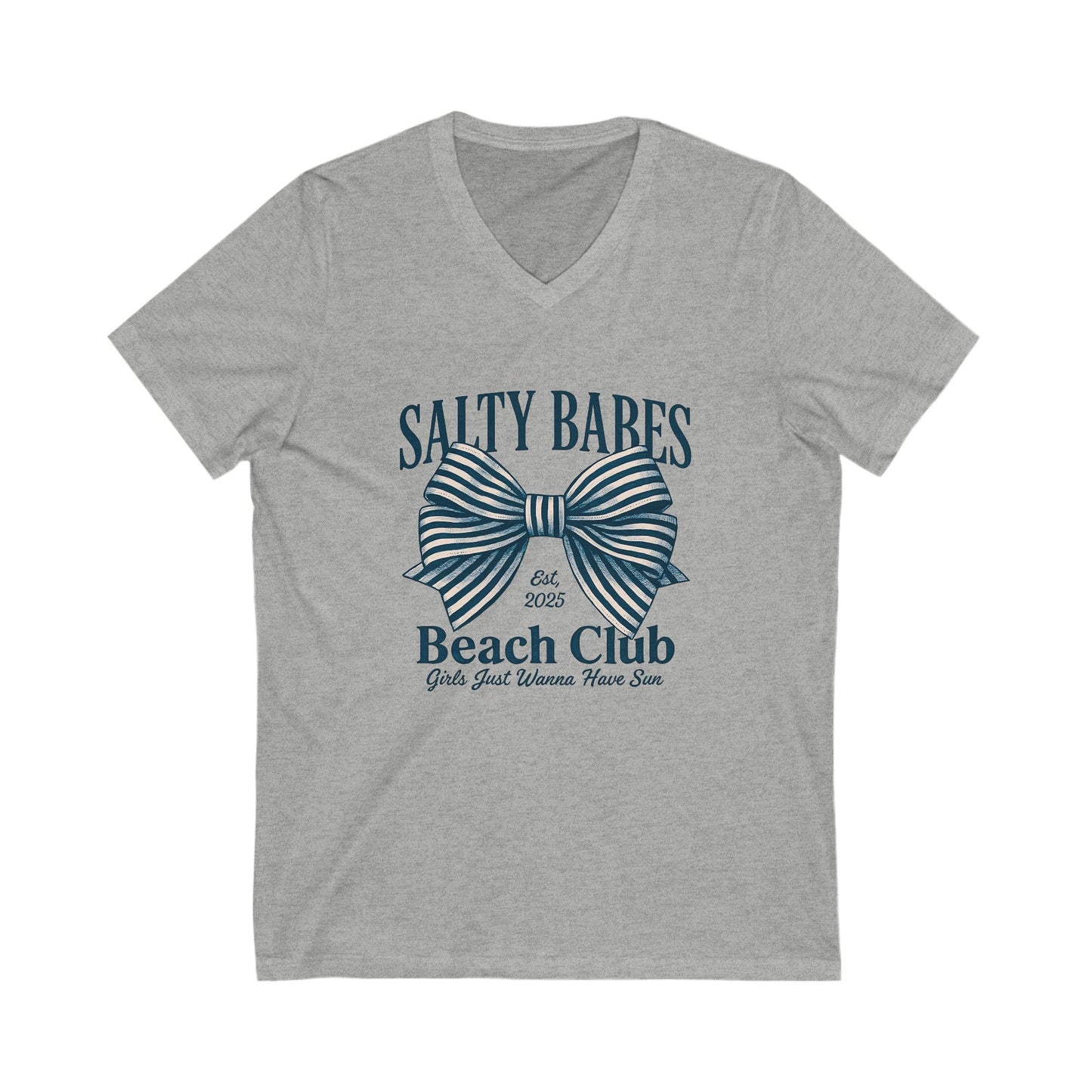Salty Babes Beach Club V-Neck Tee