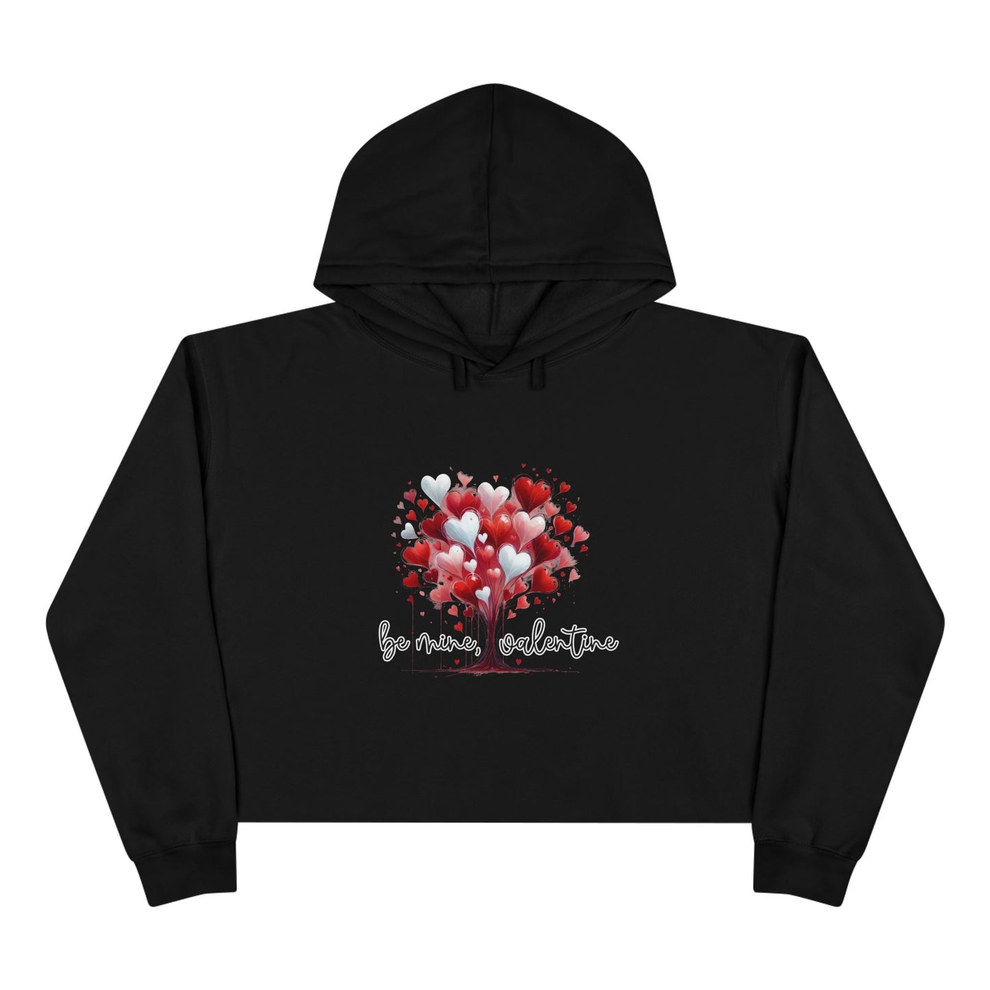 Be Mine, Valentine Crop Hoodie