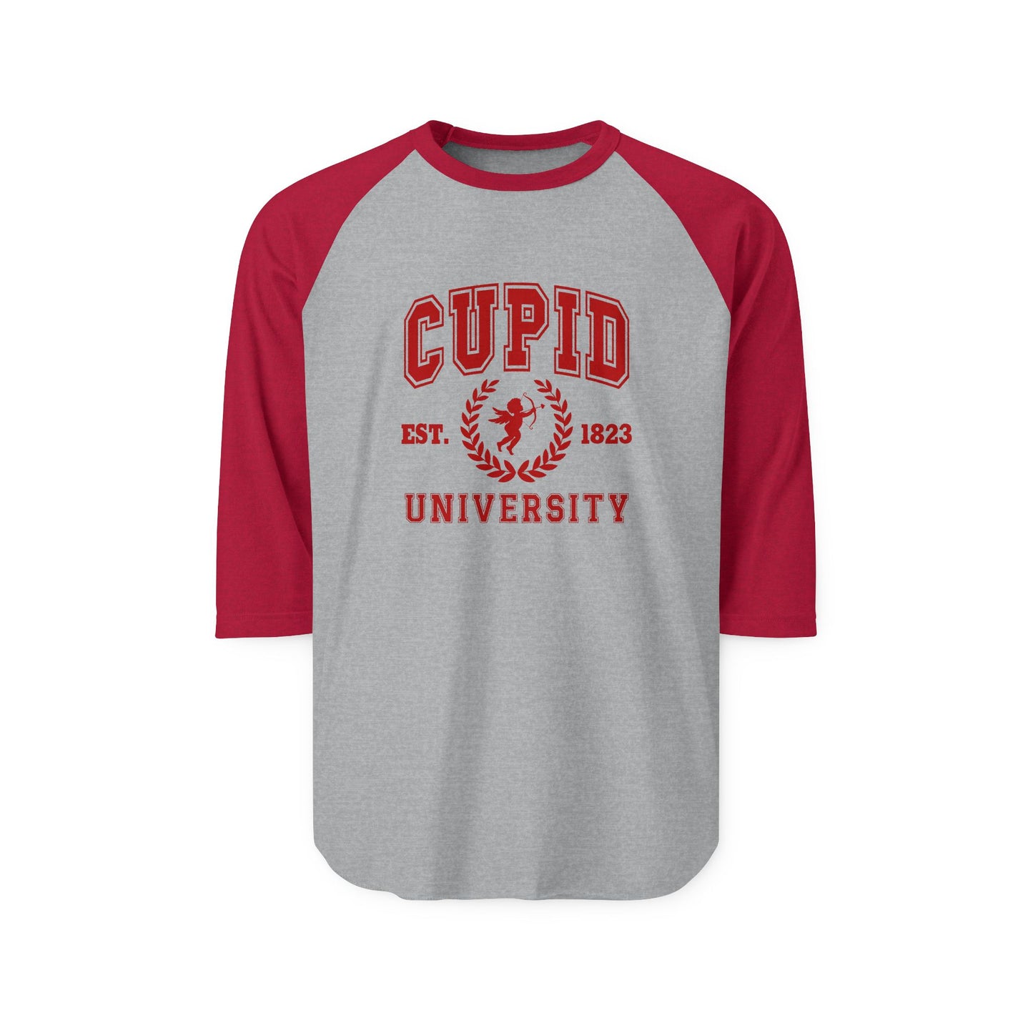 Cupid University Baseball Tee