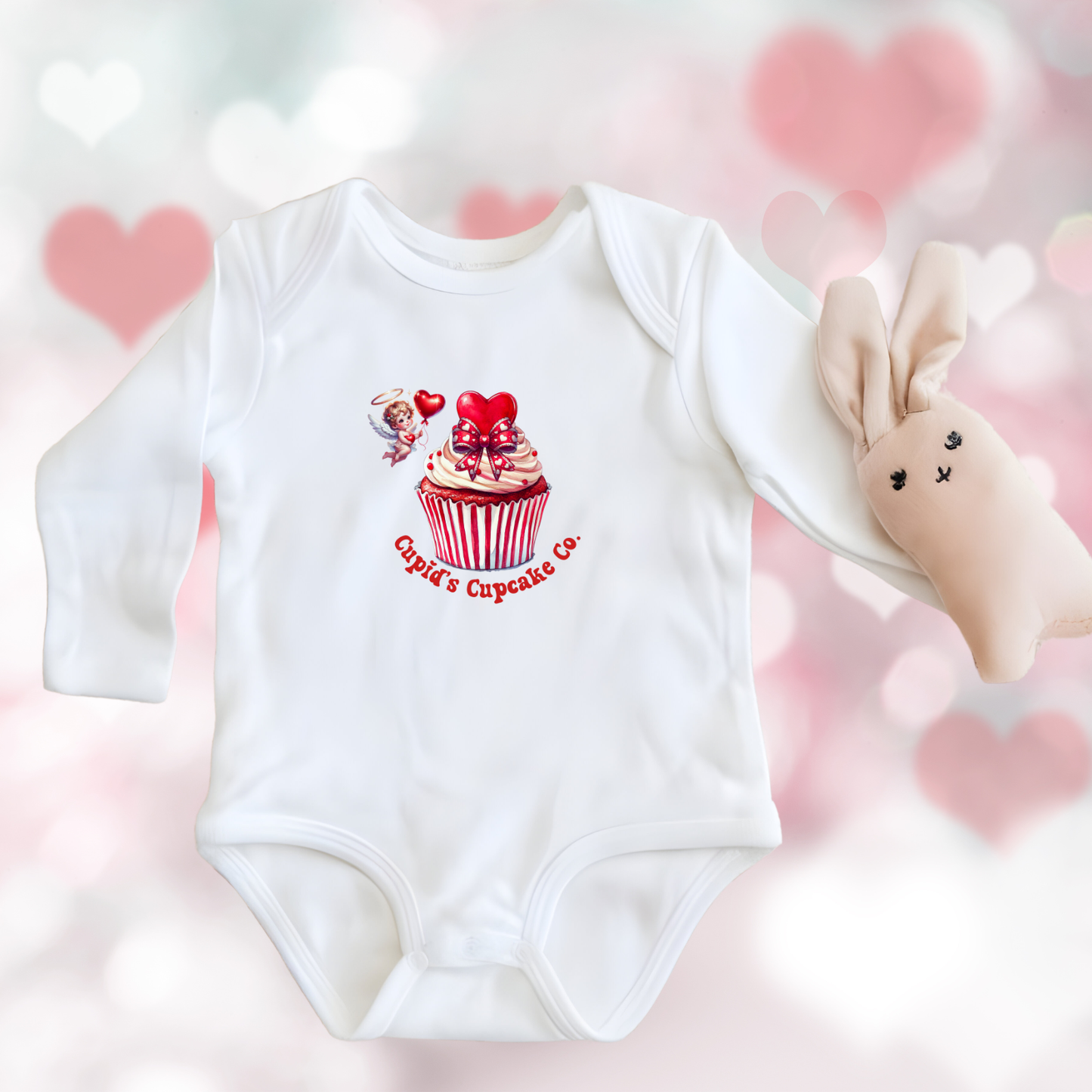 Cupid’s Cupcake Co. Infant Long Sleeve Onesie