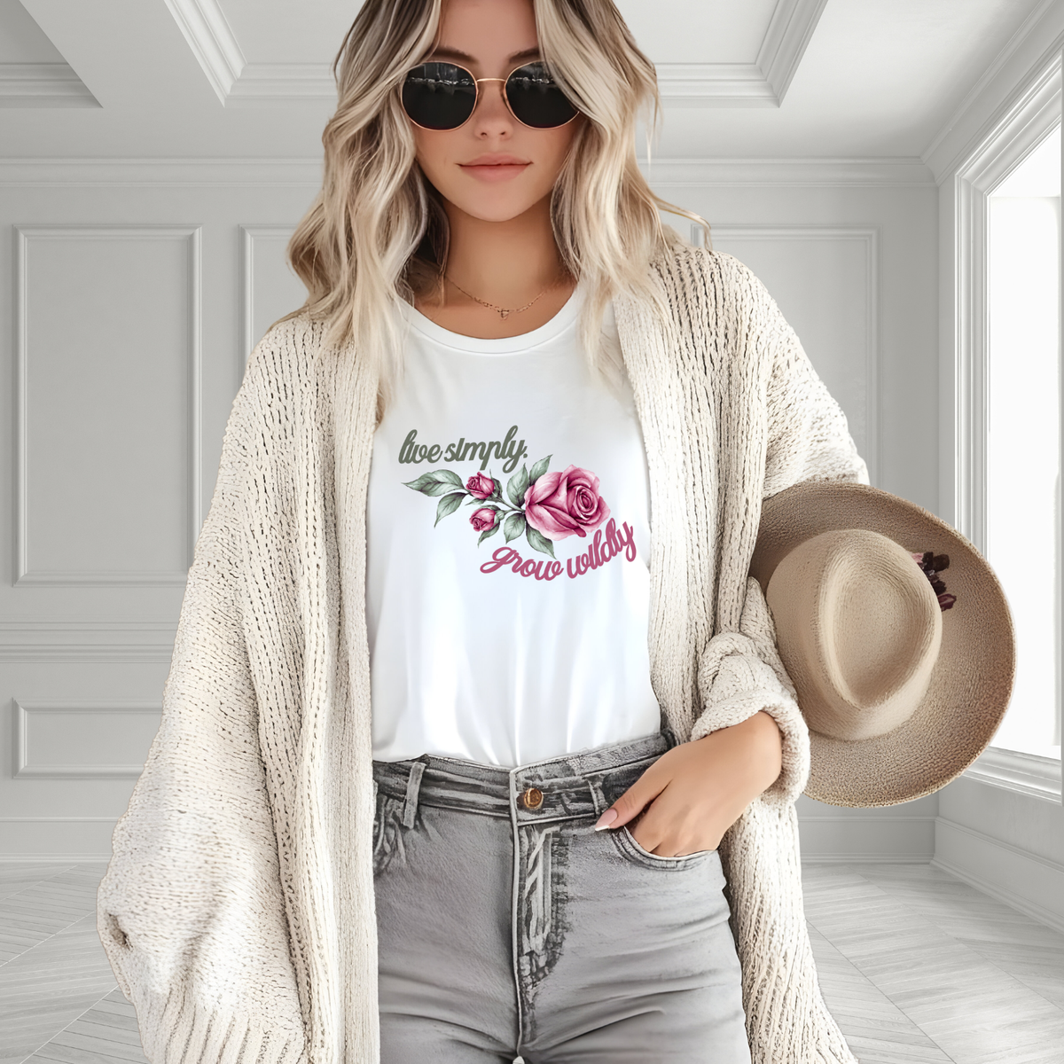 Live Simply, Grow Wildly T-Shirt