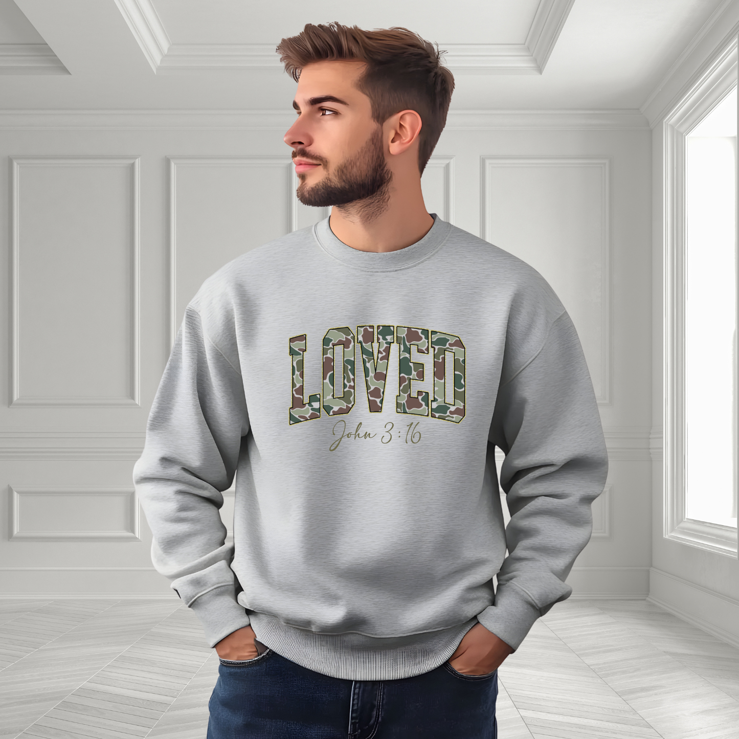 Loved John 3:16 Crewneck Sweatshirt
