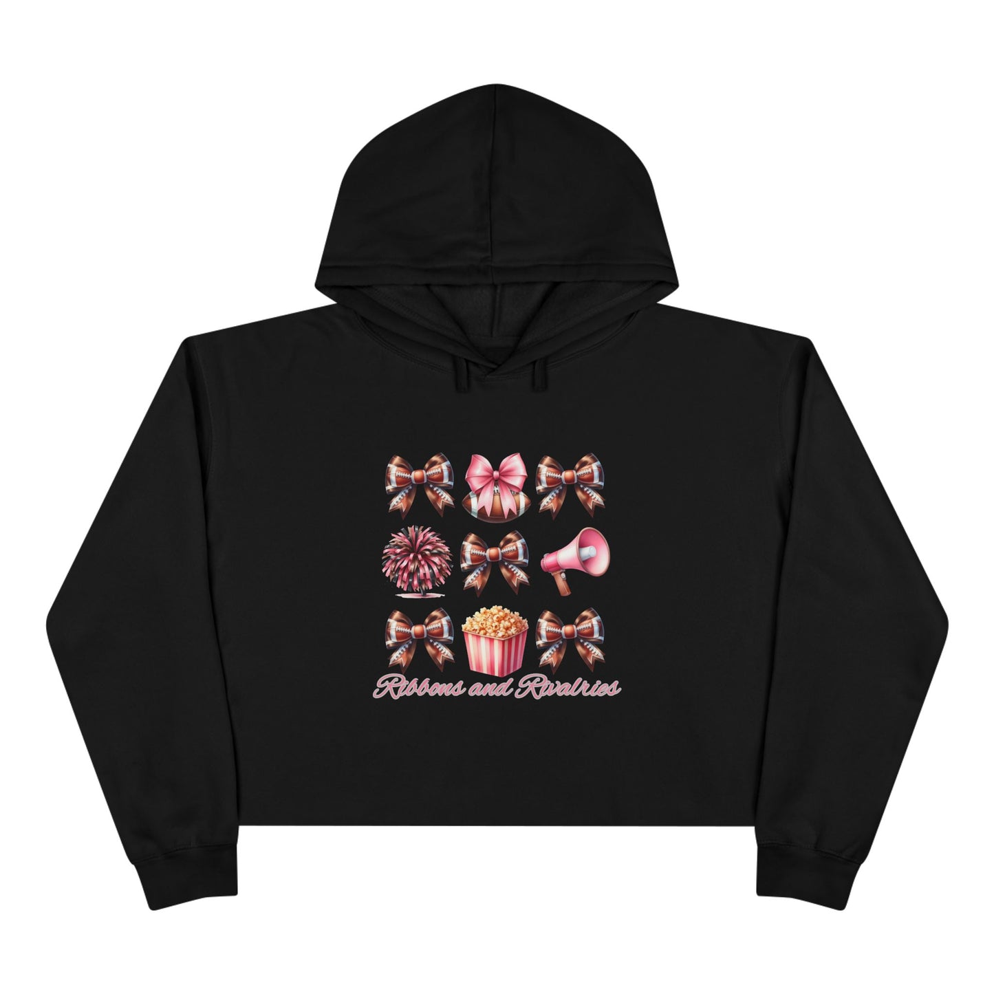 Ribbons & Rivalries Crop Hoodie