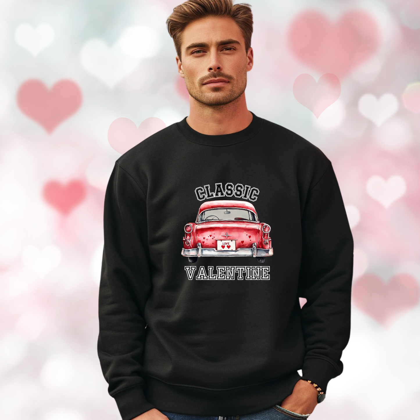 Classic Valentine Crewneck Sweatshirt