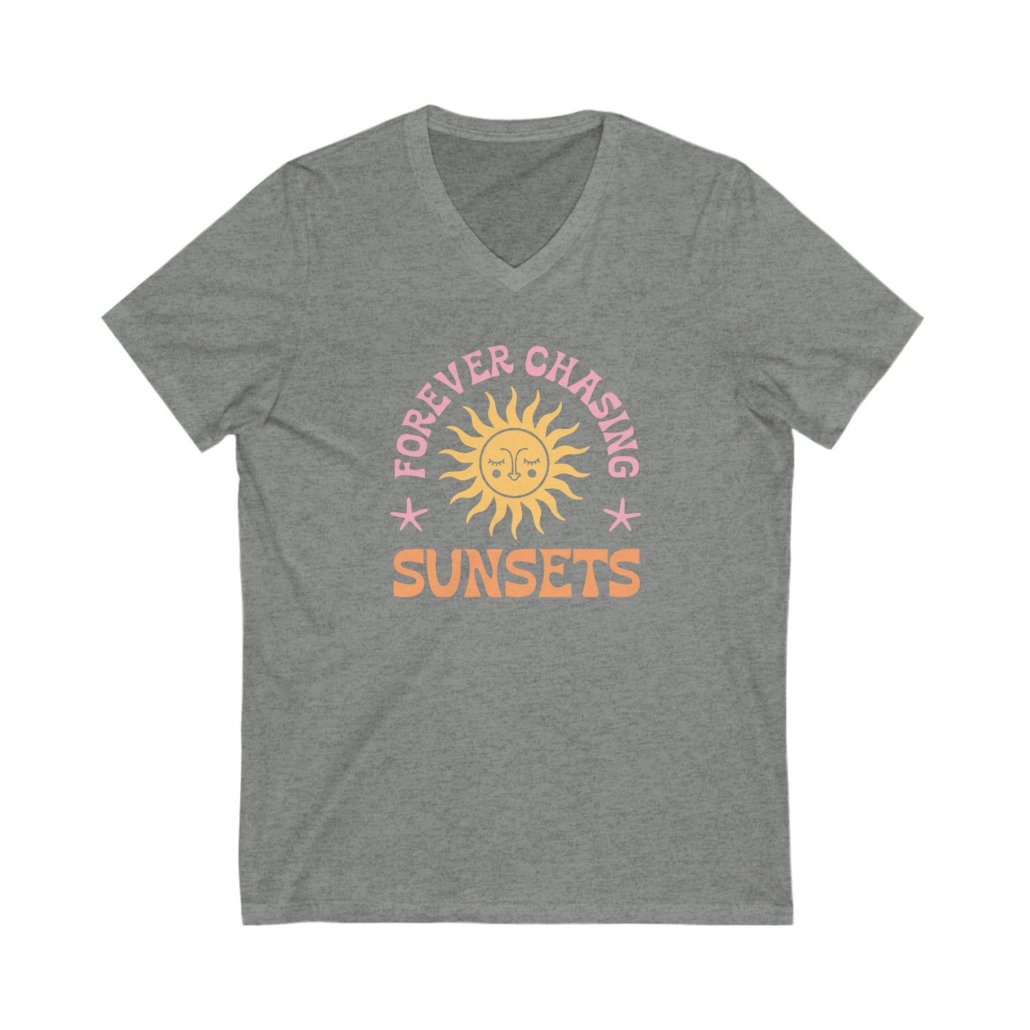 Forever Chasing Sunsets V-Neck Tee