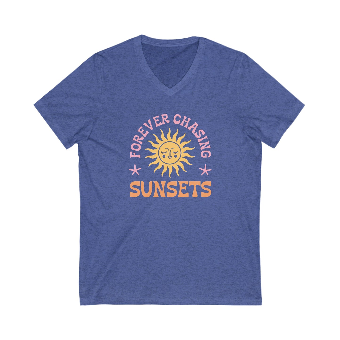 Forever Chasing Sunsets V-Neck Tee