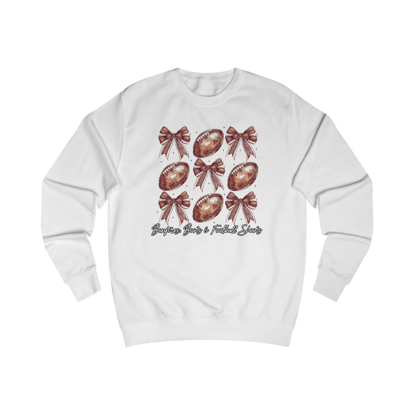 Bonfires, Bows, & Football Shows Crewneck Sweatshirt