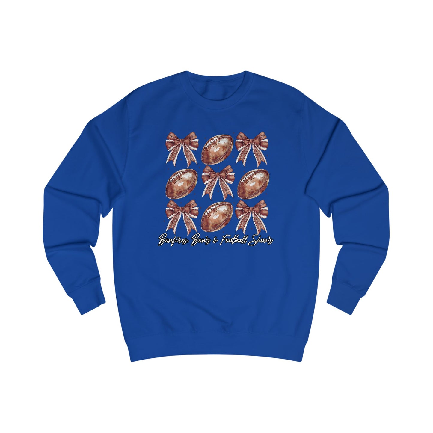 Bonfires, Bows, & Football Shows Crewneck Sweatshirt