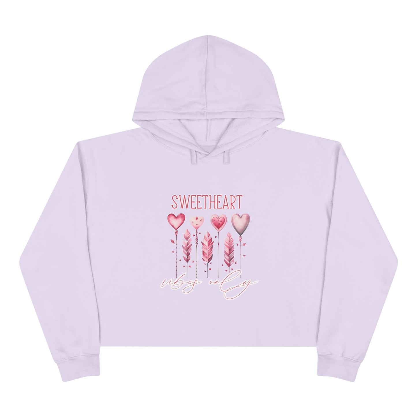 Sweetheart Vibes Only Crop Hoodie