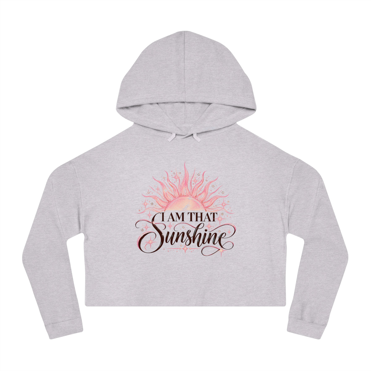 I Am That Sunshine Crop Hoodie