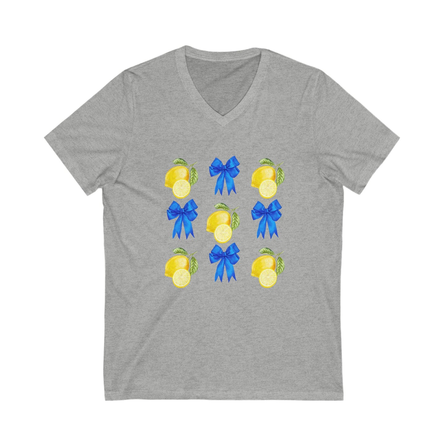 Lemons And Bows V-Neck Tee