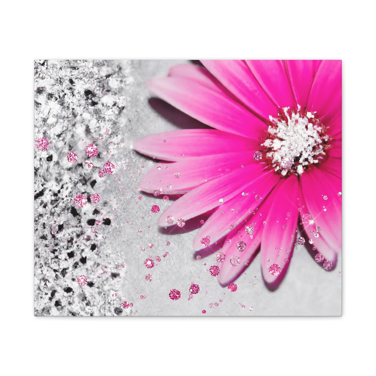 Blush In Bloom Canvas Wall Art