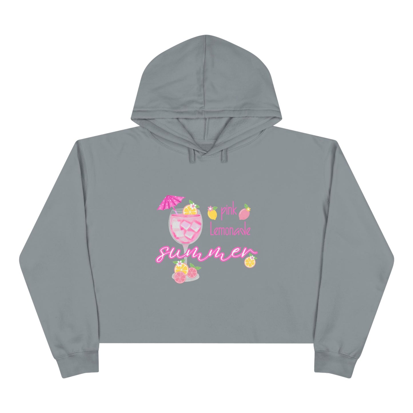 Pink Lemonade Summer Crop Hoodie
