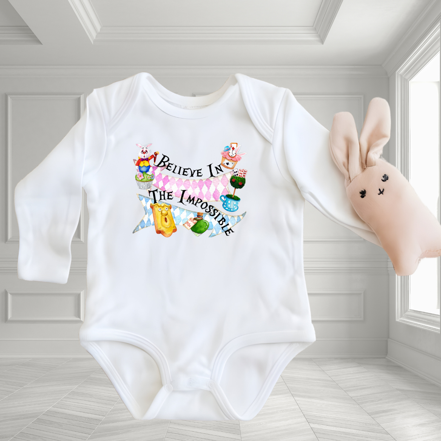 Believe In The Impossible Infant Long Sleeve Onesie