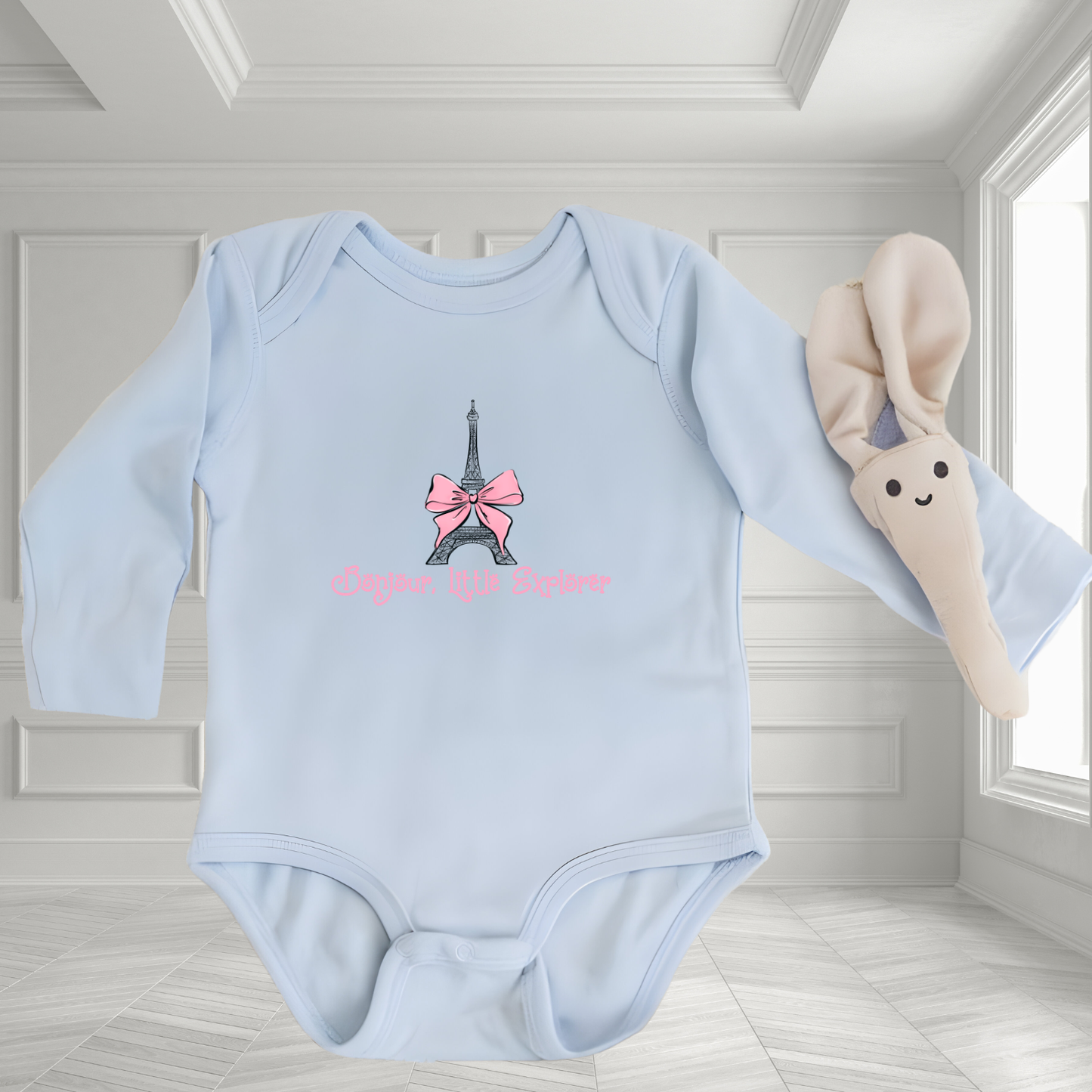 Bonjour, Little Explorer Infant Long Sleeve Onesie