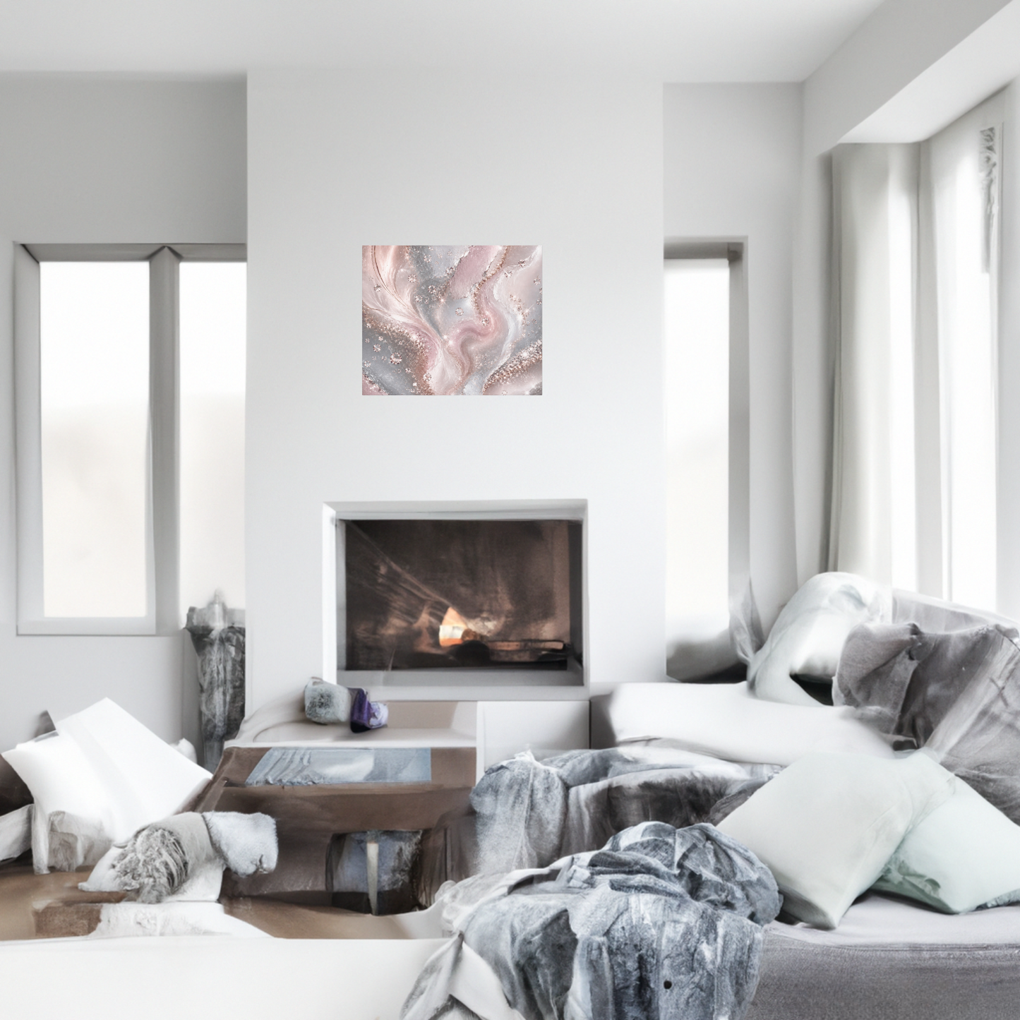 Shimmering Serenity Canvas Wall Art