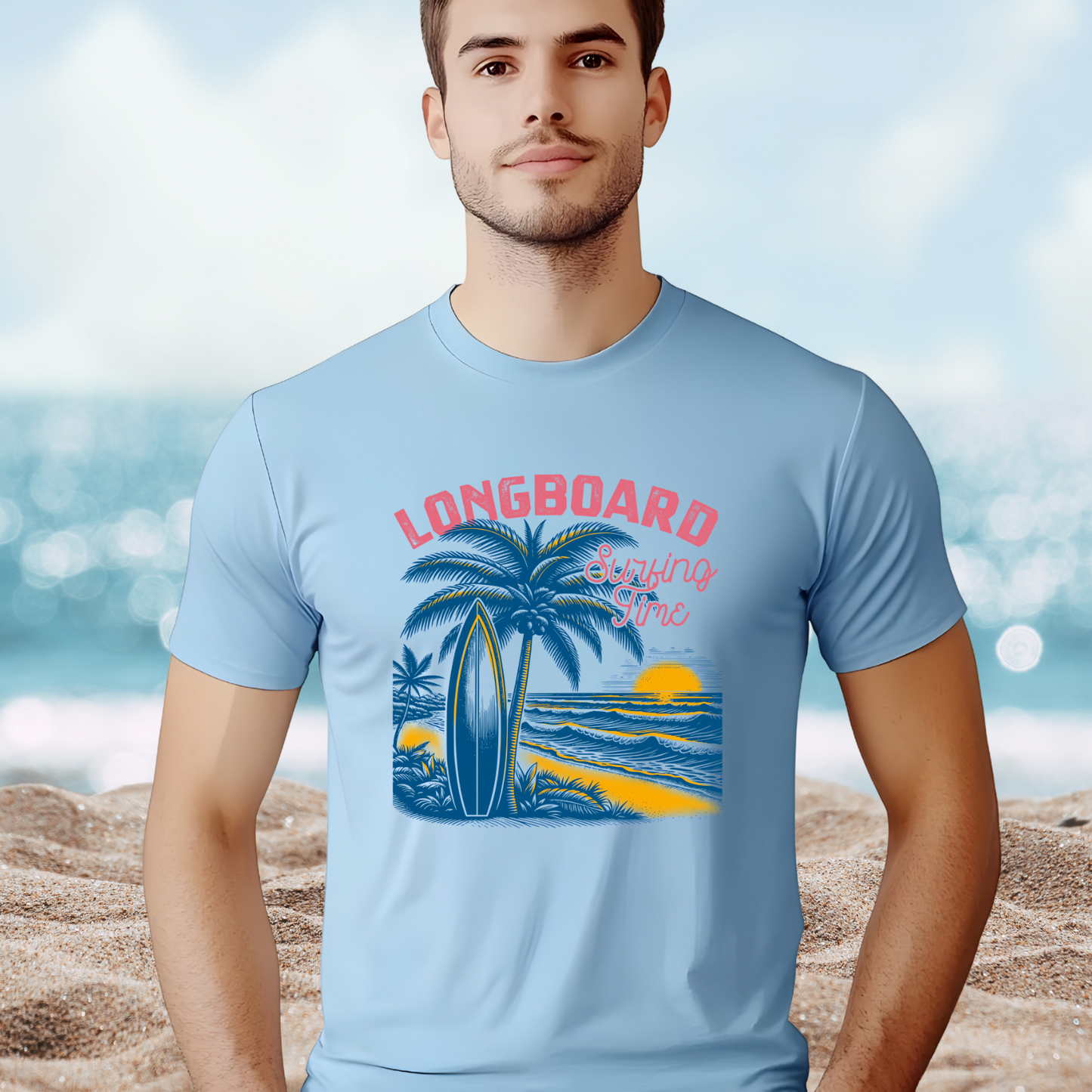 Longboard Surfing T-Shirt