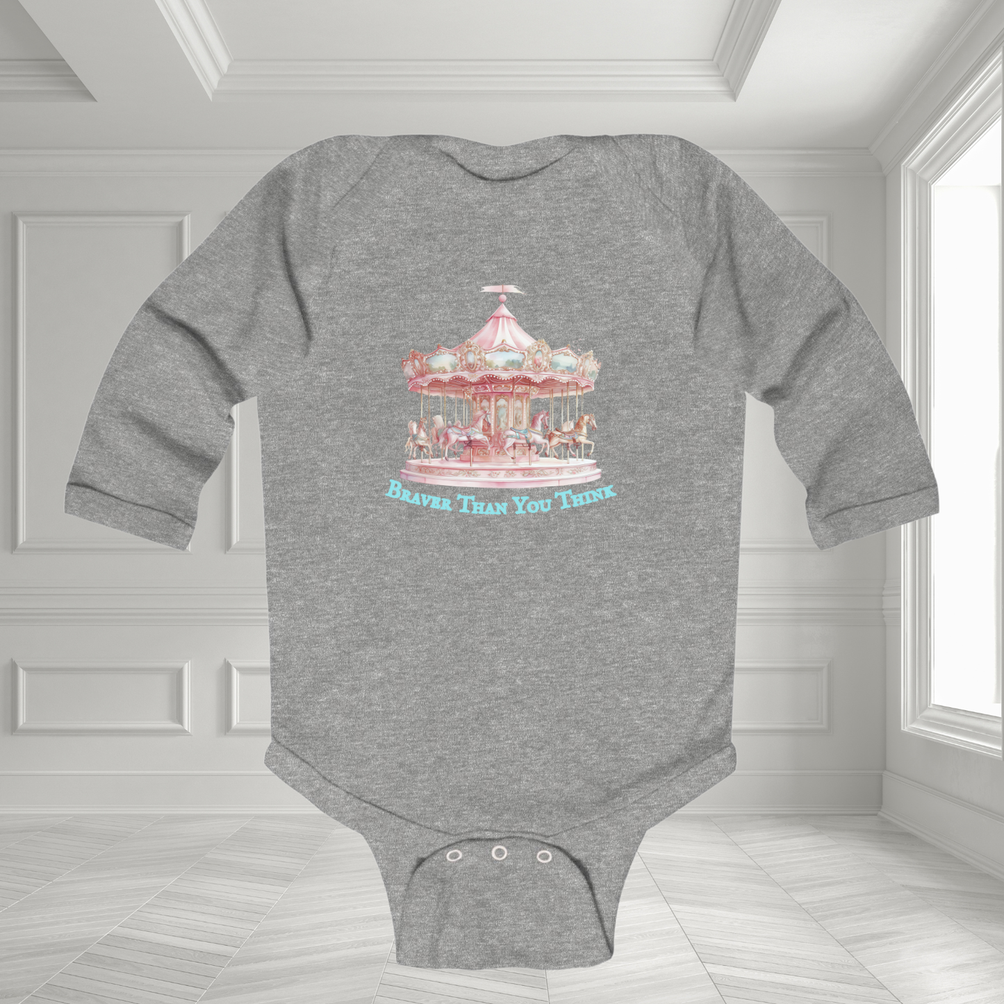 Braver Than You Think Infant Long Sleeve Onesie