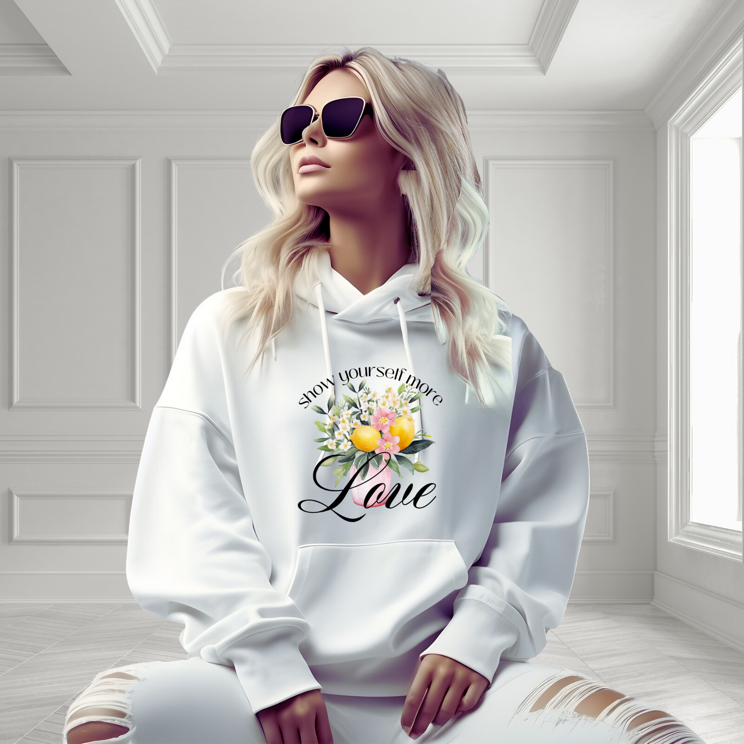 Show Yourself More Love Pullover Hoodie